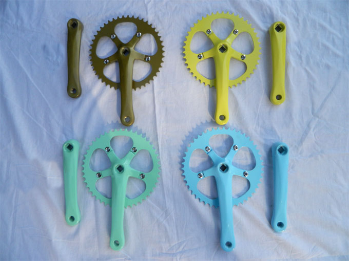 Lowrider Bike Parts Steel Hebei Crank Set Bicycle Mtb T34 170mm Recycle Plastic or Green Material Chain Wheel 170mm Crankset