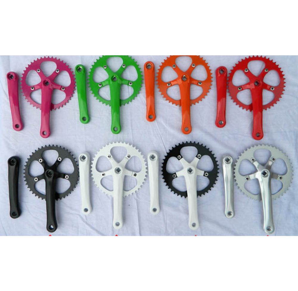 Lowrider Bike Parts Steel Hebei Crank Set Bicycle Mtb T34 170mm Recycle Plastic or Green Material Chain Wheel 170mm Crankset