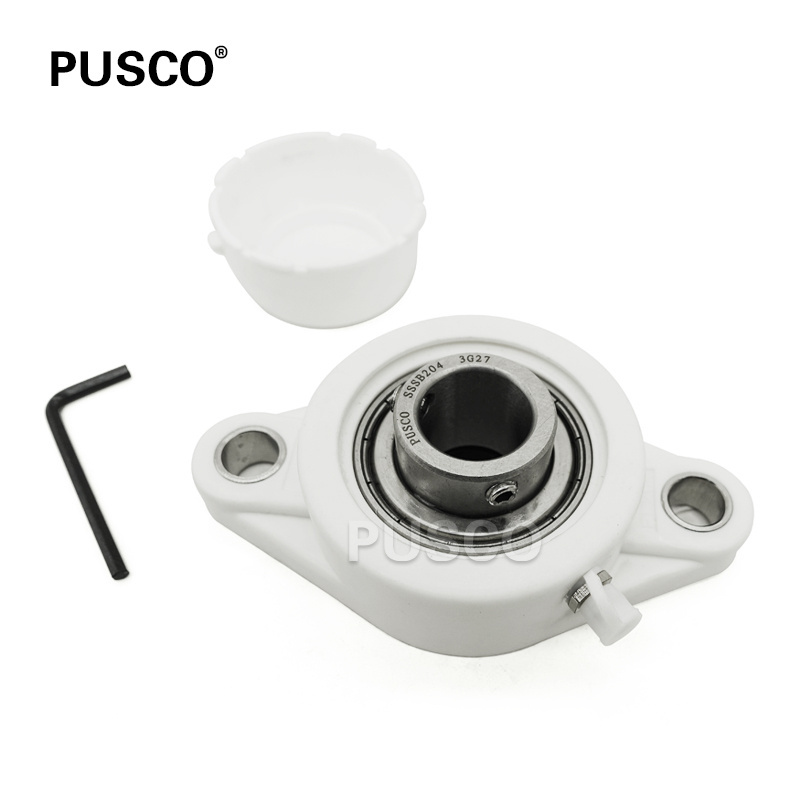 PUSCO SUC204 FL204 Flange Thermoplastic Bearing SUCFL204 Plastic Plummer Bearing UCFL204 For Roller Drive Machinery