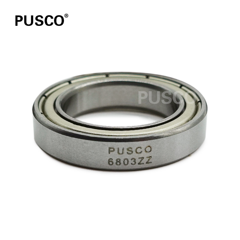 PUSCO High Performance 6803 Thin Wall Micro Single Row Deep Groove Ball Bearing 6803 ZZ 2RS OPEN Bicycle Motorcycle Bearing