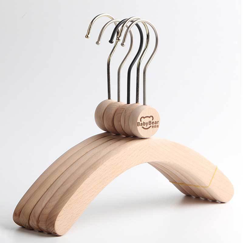 PUSELIFE Baby clothes hangers solid Wood Hanger For Baby Clothes Kids Children Coats Wood Hangers