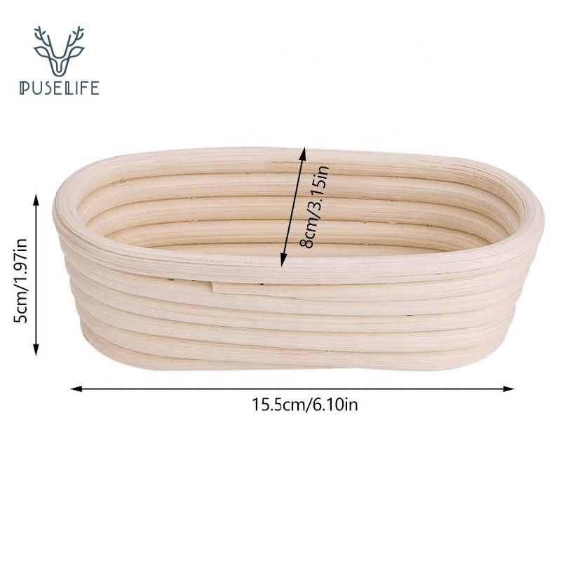 Eco-friendly Natural mini rising Rattan Round oval triangle baking Bread proving fermentation wooden proofing Storage Basket