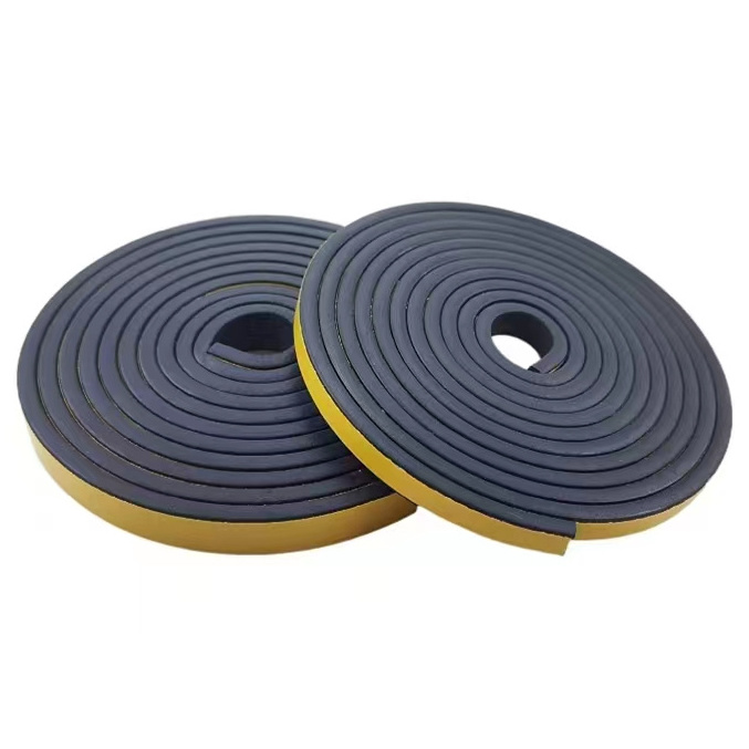 Custom EVA Yellow Self Adhesive Tape Extruded Molding Silicone/EPDM/PVC Adhesive Sponge Foam Rubber Sealing Strip