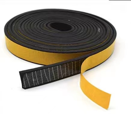 Custom EVA Yellow Self Adhesive Tape Extruded Molding Silicone/EPDM/PVC Adhesive Sponge Foam Rubber Sealing Strip