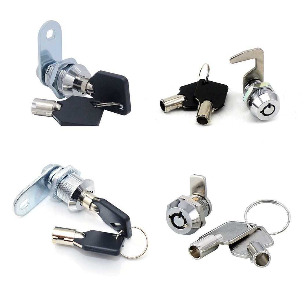 12mm Zinc Alloy Housing And Cylinder Hardware Fitting Mini Cam Lock For Safe Locker And Cabinet Door Rotary Switch