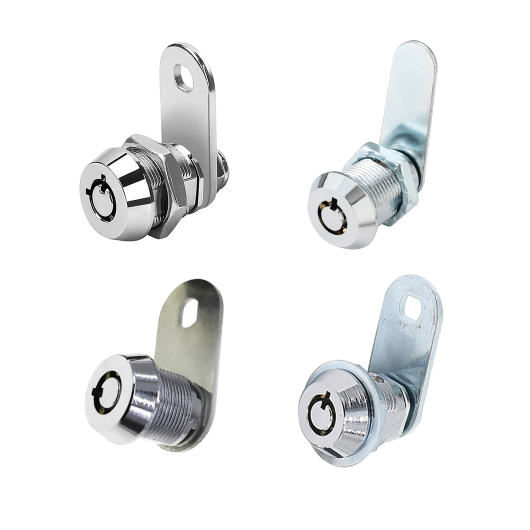 12mm Zinc Alloy Housing And Cylinder Hardware Fitting Mini Cam Lock For Safe Locker And Cabinet Door Rotary Switch