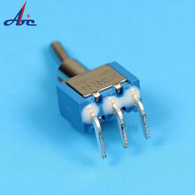 ON-OFF 3-pin Small with Waterproof Cover slide switch 3 position 6A 125V SPDT Terminals 2 Way ON ON Toggle Switch