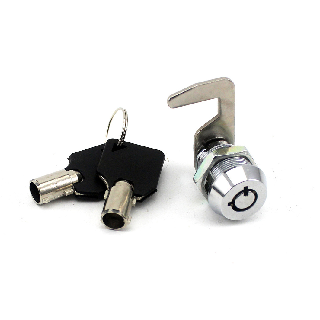 High quality square Zinc alloy lock body with black plated cabinet drawer door lock motorbike cam lock rotary switch