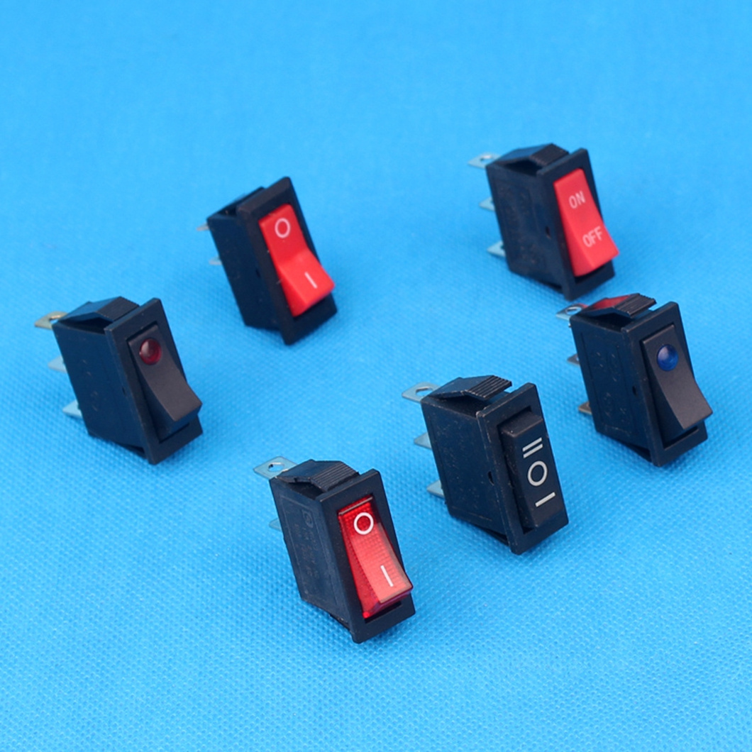 Hot Selling 100Pcs/Lot Car Rocker Switch 12V 16A Led Light Blue Switch marine switch panel