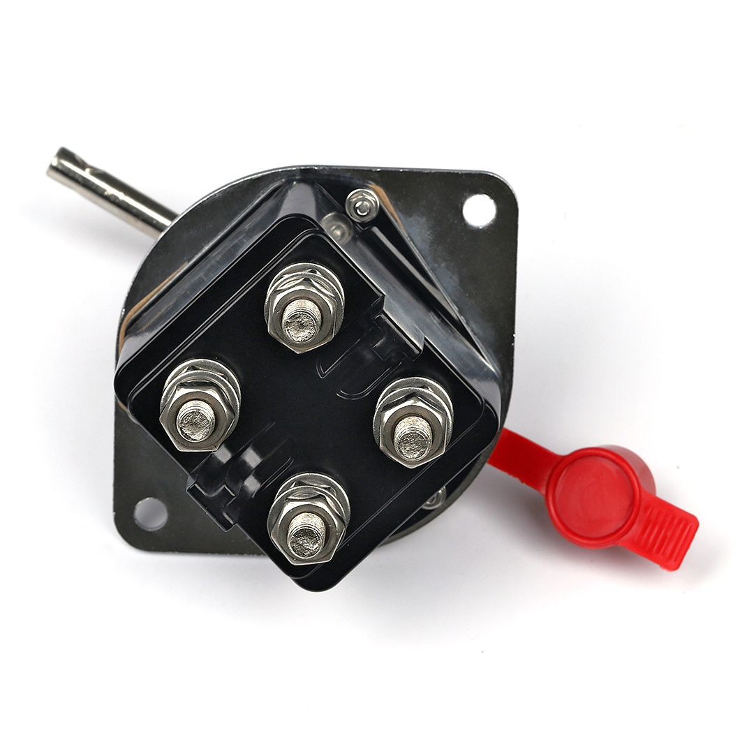 48V 250A Heavy Duty Dual Battery main Isolator Cut Off Switch Normally Open Double Pole Removable Key rotary switch