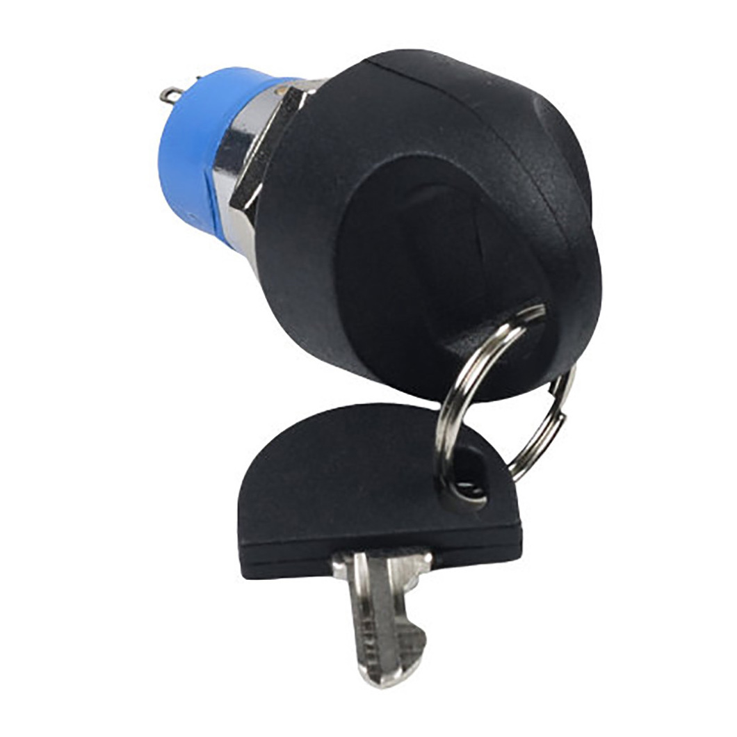 19mm Heavy Duty Key Operated Selector Switch, 3 Positions, Maintain Type Key Lock Switch