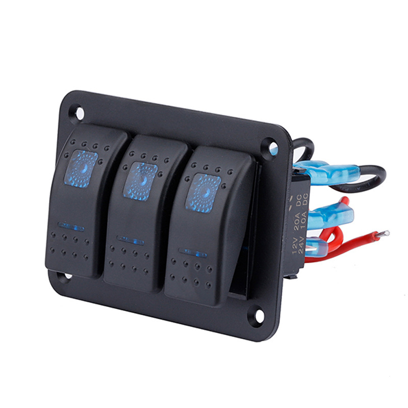 3way marine /rocker Switch Panel waterproof Control System 12V 24V RV Auto Boat Marine truck vehicles