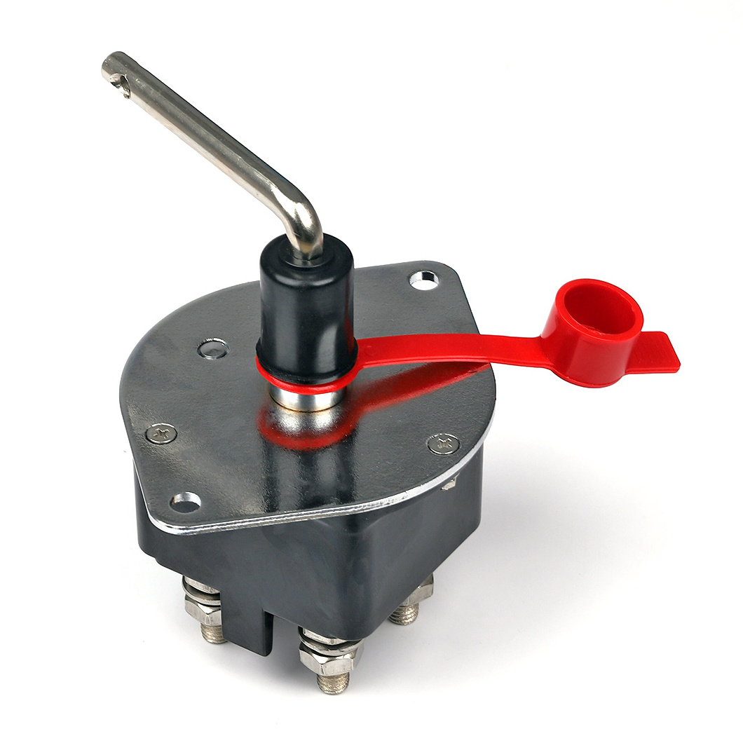 48V 250A Heavy Duty Dual Battery main Isolator Cut Off Switch Normally Open Double Pole Removable Key rotary switch