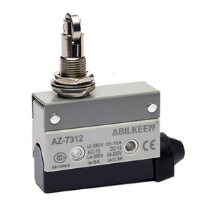 AZ-7312 Horizontal Limit Switch with Spring Wire Reversed Hinge Roller Lever Type 12V DC Limit Switch elevator limit switch