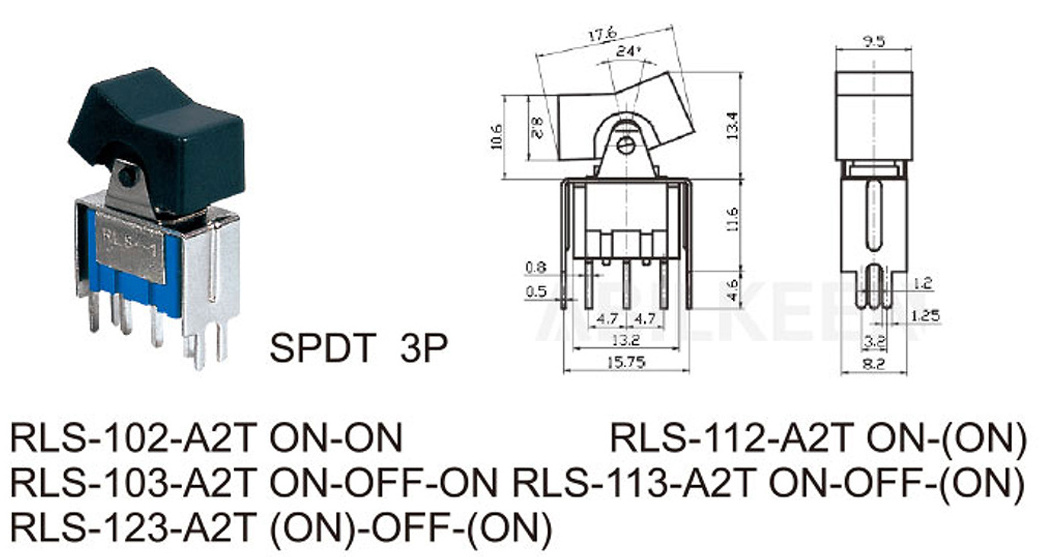 High Quality 125VAC 250VAC Mini Toggle Switch ON-OFF-ON Miniature Toggle Switches