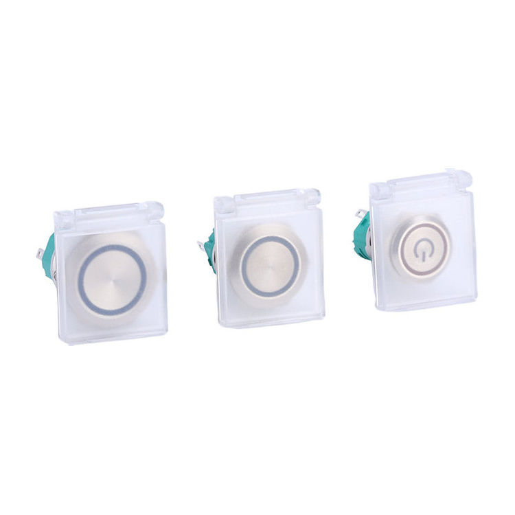 Waterproof Dustproof Outdoor Push Button Switch Protector Cover for 16mm pushbutton switch