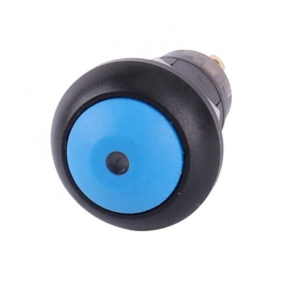 12mm Mini LED Light Dot Plastic On Off Ball Head Push Button Latching Switch