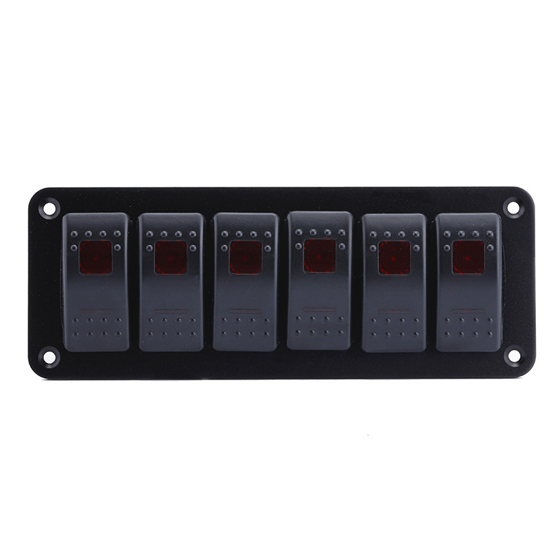 6gang marine switch/rocker switch with print logo custom design logo for switch panel