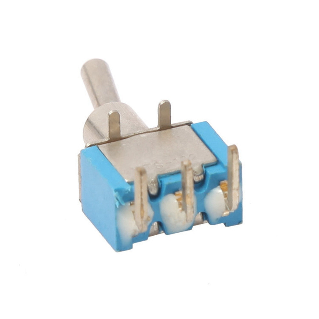 ON-OFF 3-pin Small with Waterproof Cover slide switch 3 position 6A 125V SPDT Terminals 2 Way ON ON Toggle Switch