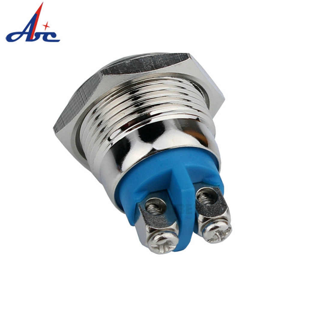 16 mm Waterproof IP65 1NO High Micro stainless steel Momentary Metal Push Button Switch for motorcycle button switch for marine