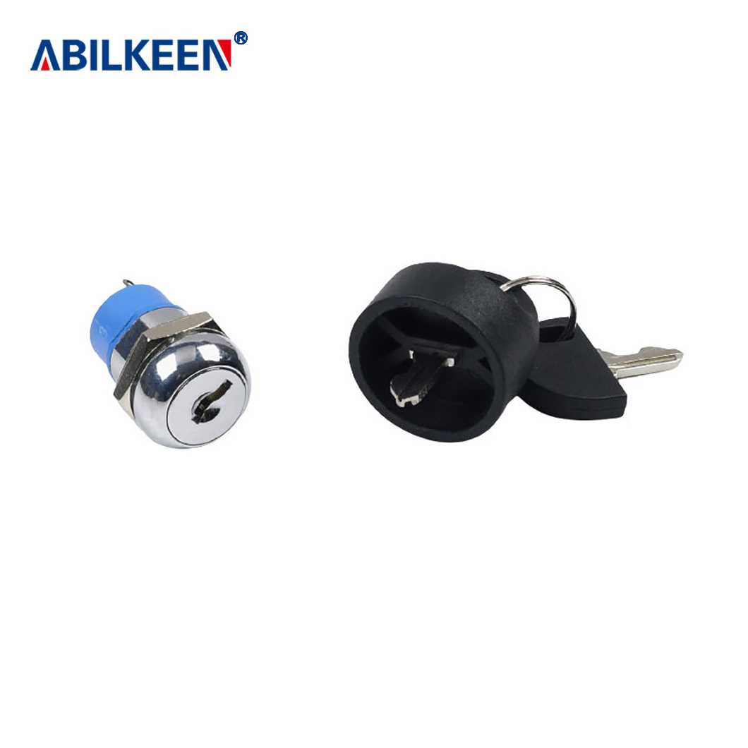 19mm Heavy Duty Key Operated Selector Switch, 3 Positions, Maintain Type Key Lock Switch