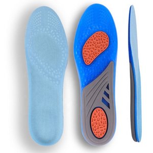 Silicone Insoles TPE Insoles for Men and Women with High Shock Absorption and Perspiration Absorption Soft Sole Sports Insoles