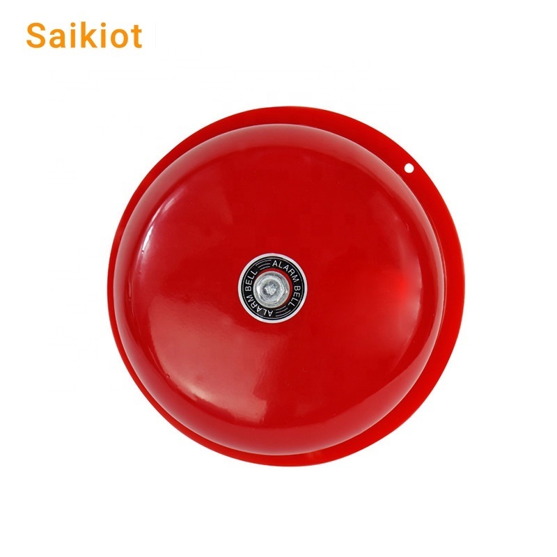 Saikiot 4/6/8/10/12inch Fire Alarm Emergency System Break Glass Manual Fire Alarm Safety Fire Ring Alarm Bell