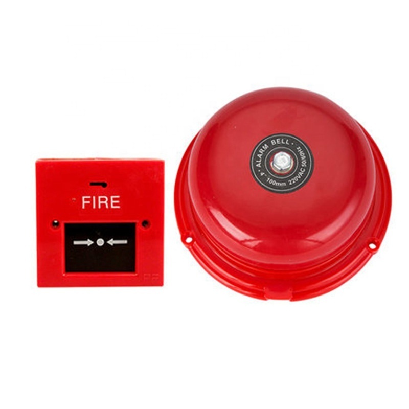 Saikiot 4/6/8/10/12inch Fire Alarm Emergency System Break Glass Manual Fire Alarm Safety Fire Ring Alarm Bell