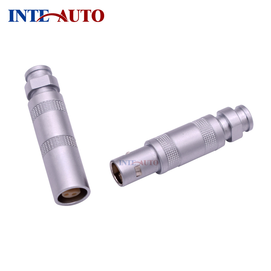 1 2 3 4 5 6 Pin wire S series coaxial Half Moon Connector male female Compatible FFA PCA push pull connector