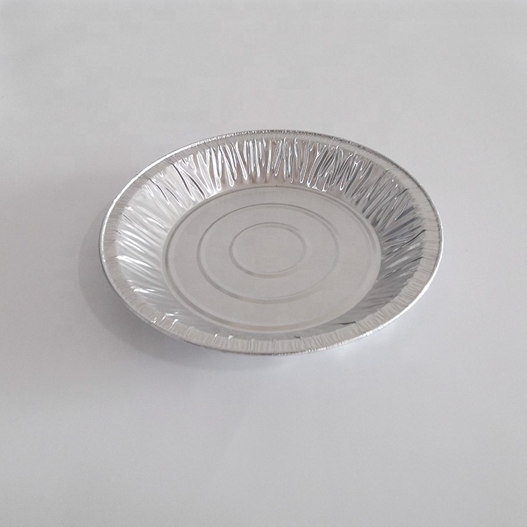 Aluminium foil round pie plate disposable food container dish baking tray