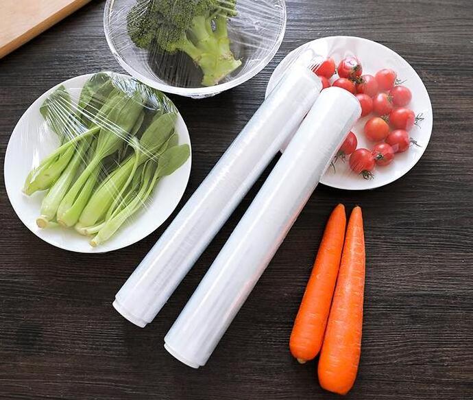 Transparent Food fresh packaging plastic pla 100% biodegradable polythene wrap cling film roll