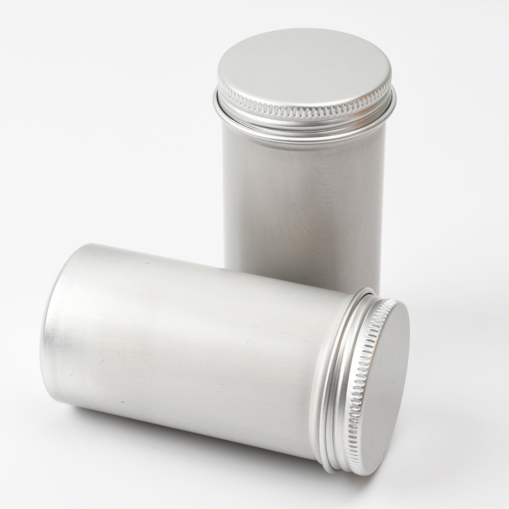 80ml Aluminum Jar Cosmetic Round Cream Cans Spices metal tins round shoe polish box Pomade Containers For Packaging