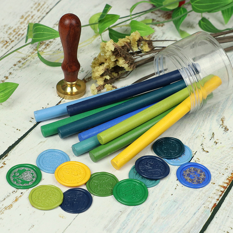 PUSISON DIY Seal Wax Stick Gold Lacquer Wax Seal for Glue Gun Melt Envelope Wedding Invitation Fashion Gift Decoration Seal Wax