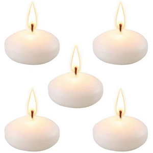 Romantic Wedding Party Decoration Tea Light Unscented Paraffin Wax Floating Candles Wholesale White Floating Water Candles