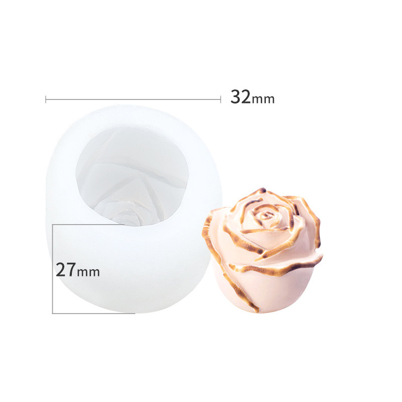 PUSISON China Wholesale Rose Flower Candle Silicone Molds New Year Factory Price Silicone Molds To Make Candles