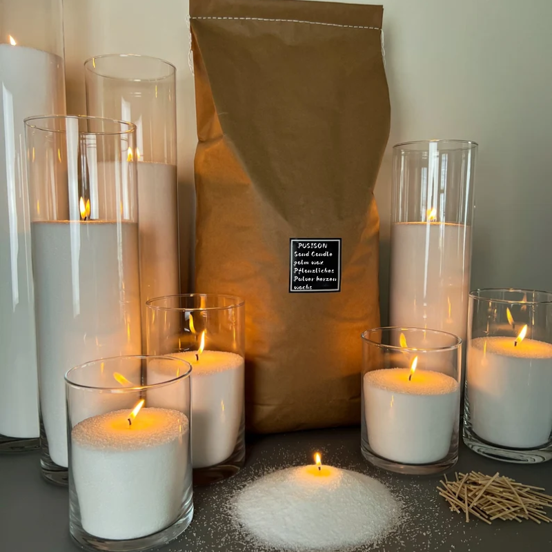 Halloween Christmas Decoration Pearl Candle Sand Wax White Granulated Powder plant Candle Wax Sand Wax for holidays Candle