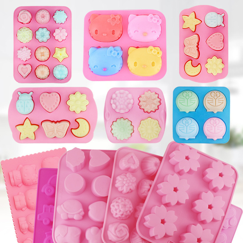 3D Soap Molds Logo Customized PUSISON DIY Butterfly Flower Mold Silicone Handmade Soap Moulds for Making Soap Home Decoration