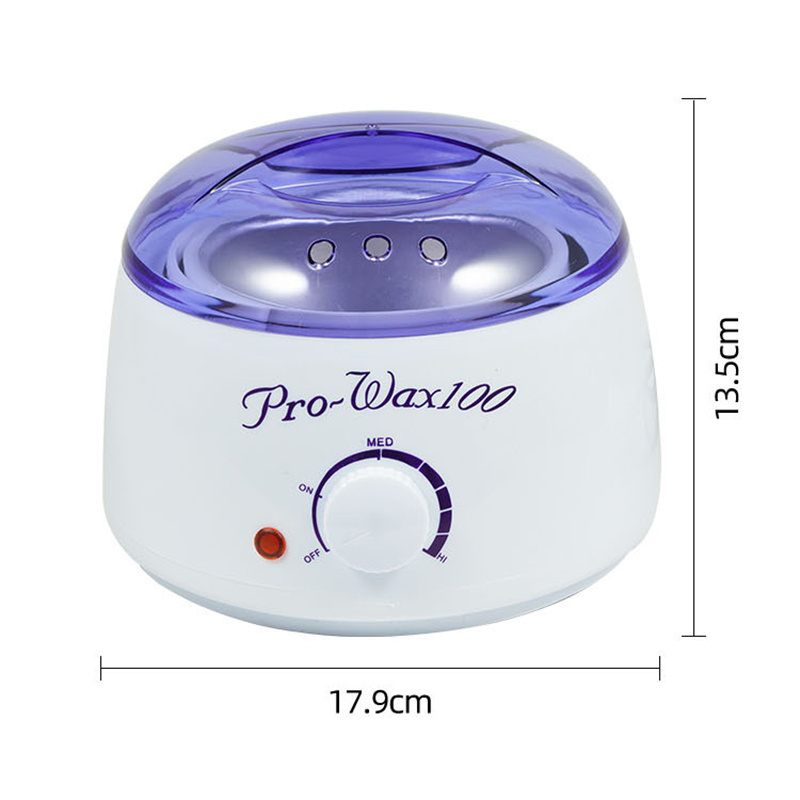 Stainless Steel 500cc Portable Wax Heater Single Pot Hard Wax Warmer PUSISON Pink Wax Bean Heater Machine for Candle Making