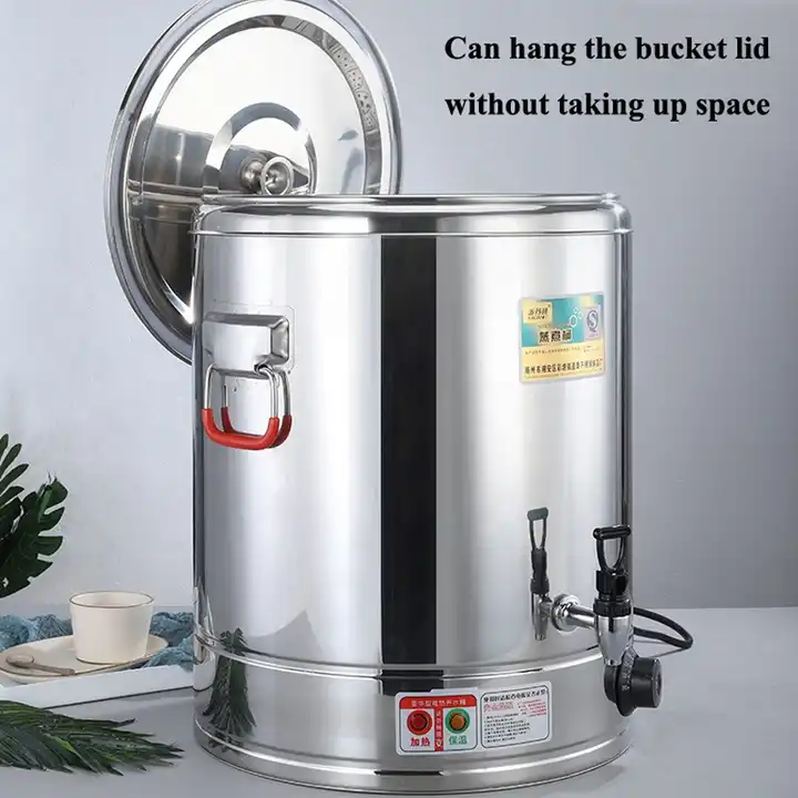 Wholesale Silver Stainless Steel Commercial 30L-80L Wax Melter for Candle Making Electric Candle Melting Pot Wax Melter with Tap