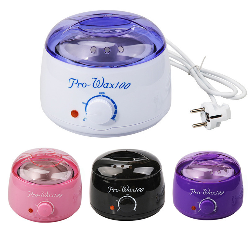 Stainless Steel 500cc Portable Wax Heater Single Pot Hard Wax Warmer PUSISON Pink Wax Bean Heater Machine for Candle Making