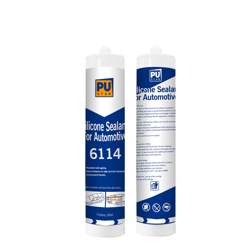 OEM High Performance Automotive Windscreen Silicone Sealant 6114