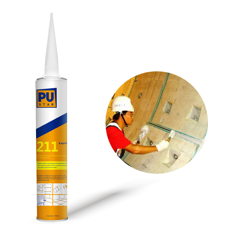 Lejell211 UV Resistant Waterproof Concrete Polyurethane Caulk Joint Sealant Crack Repair PU Sealant