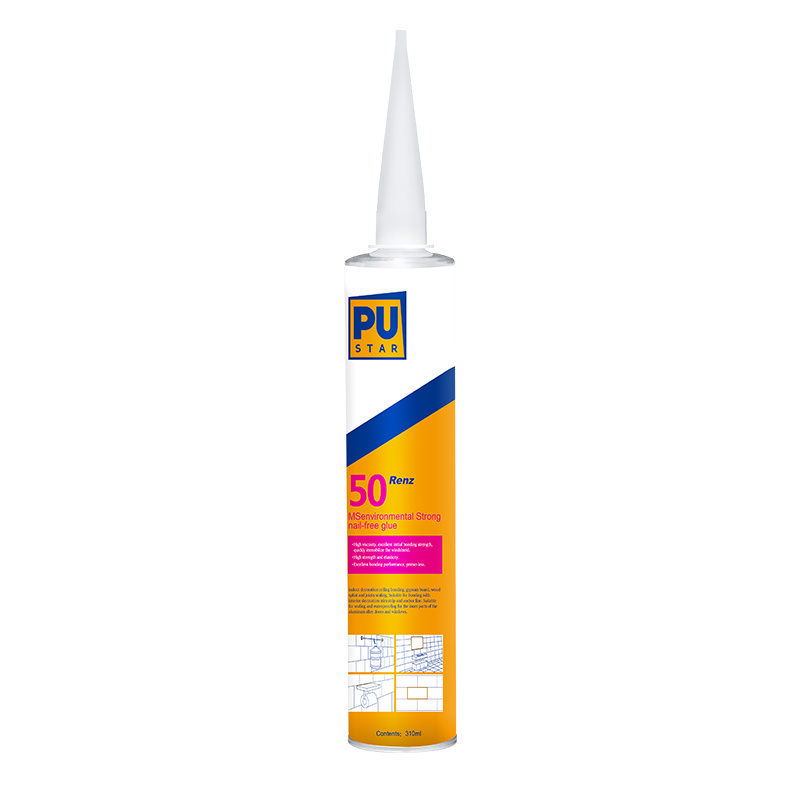 Strong Adhesion Fast Dry Liquid Nail Free Glue For Construction PU Sealant Renz50