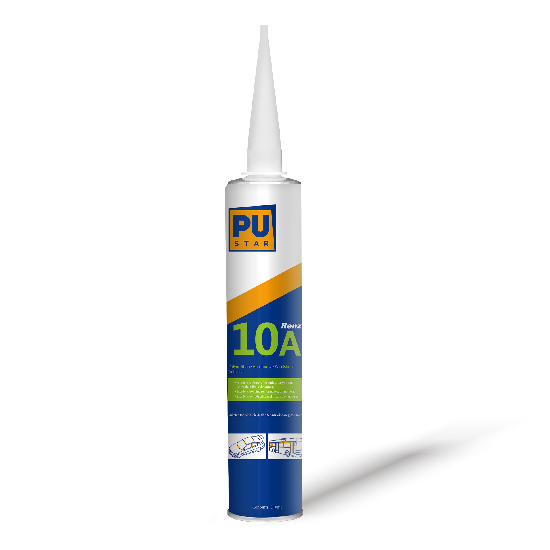 Renz10A Car Glass Polyurethane Sealant XYG and FUYAO PU Sealant For Windshield