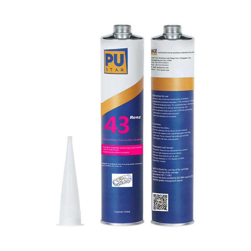 PUSTAR Renz43 Car Body Waterproof Polyurethane Adhesive Urethane Polyurethane Sealant for Automotive PU Sealant Poliuretano