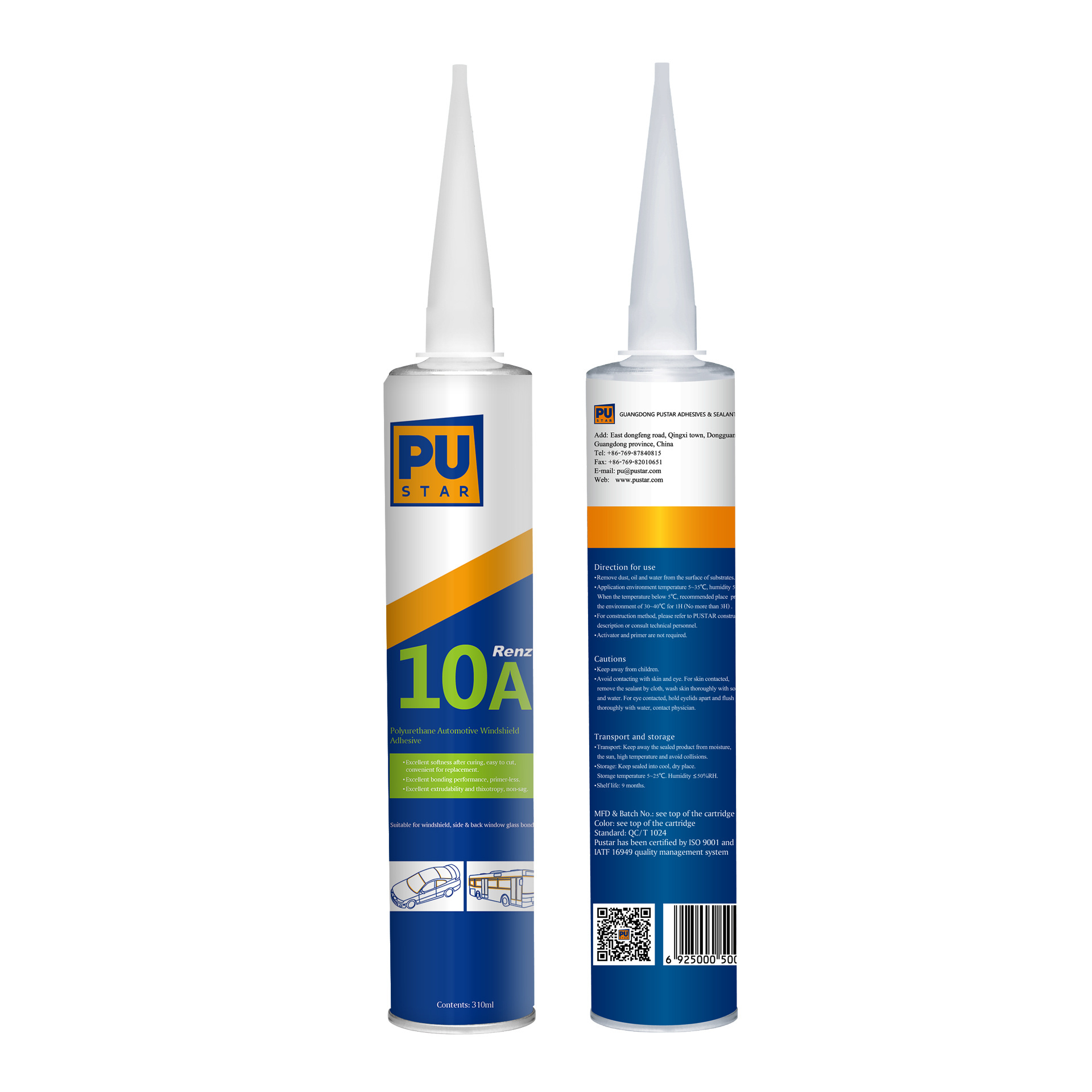 PU Sealant for windshield Xinyi glass polyurethane Sealant Car window repairing sealant Renz10