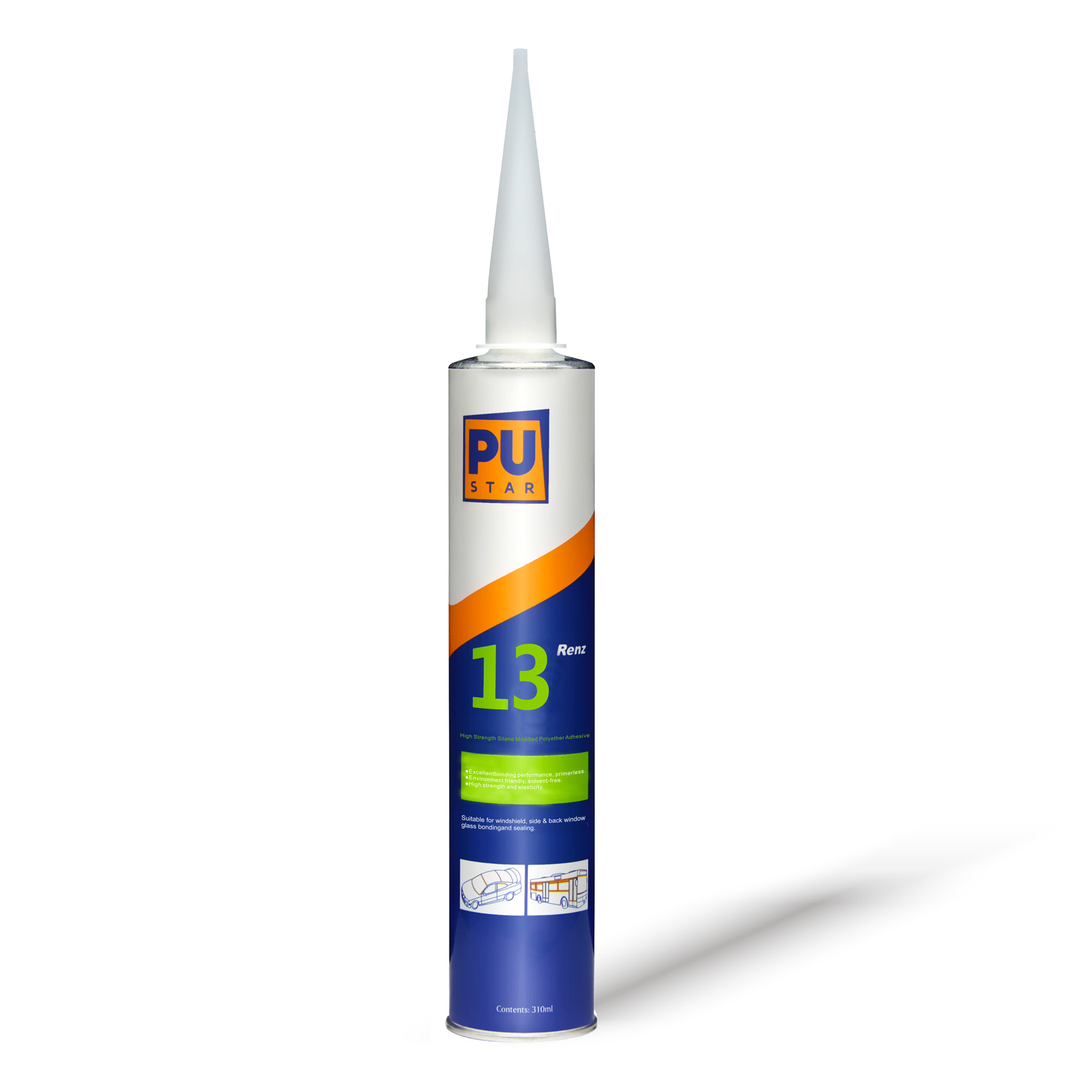 Primer-less High Strength Silane Modified Polyurethane Auto Glass Sealant PU Sealant Renz13