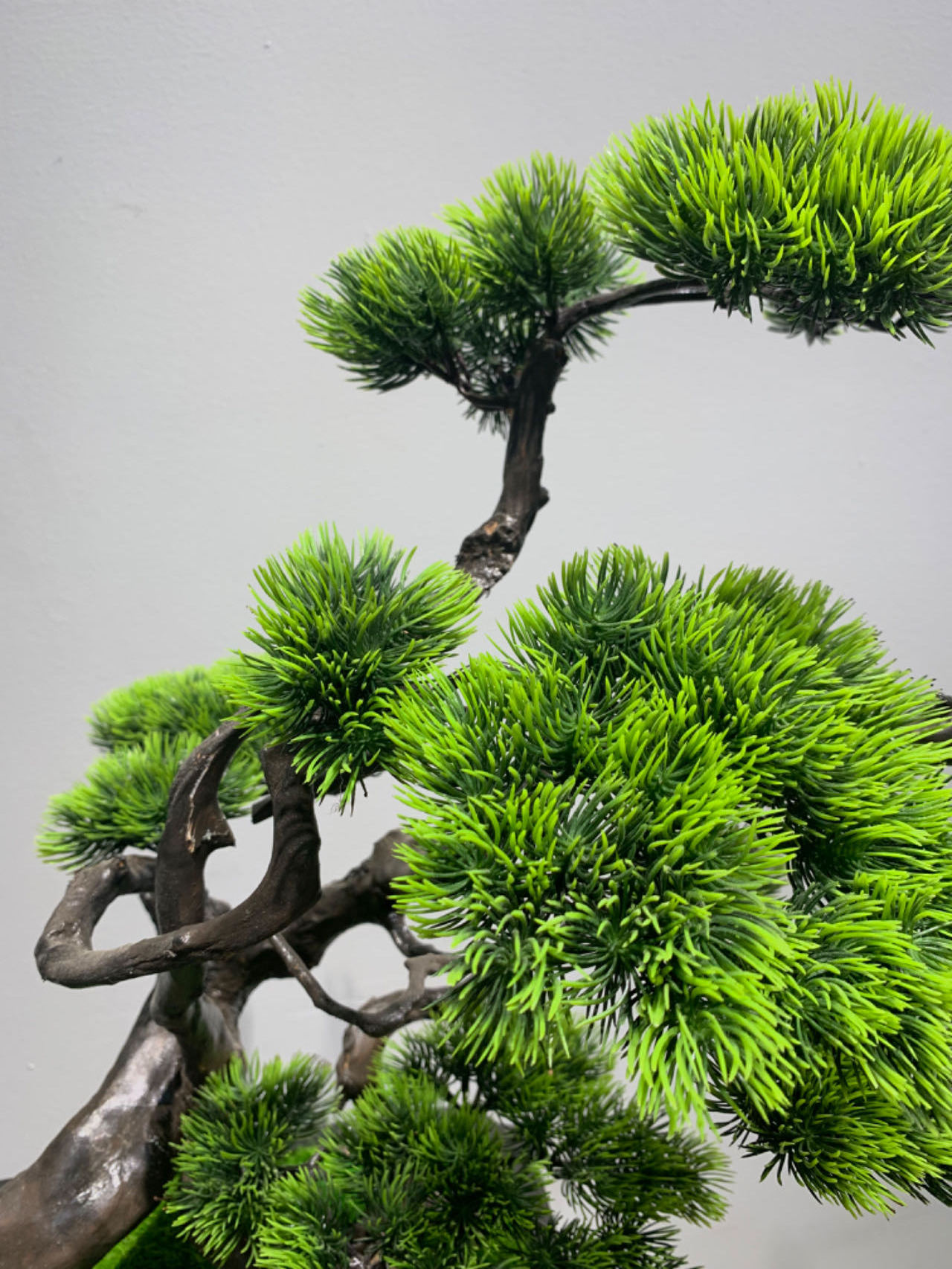 Potted Green Artificial Plants Home Decoration Wood Pine Tree Garden Ornament False Flower Simulation Pine Branches