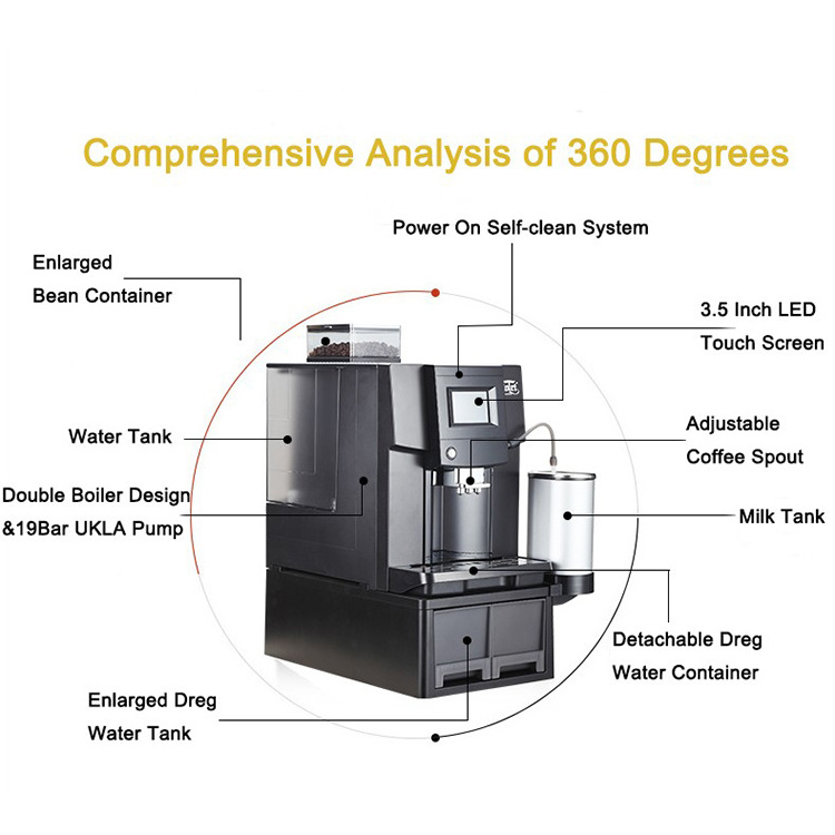 Smart Espresso Coffee Vending Makers Automatic Coffee Machine For Coffee Shop