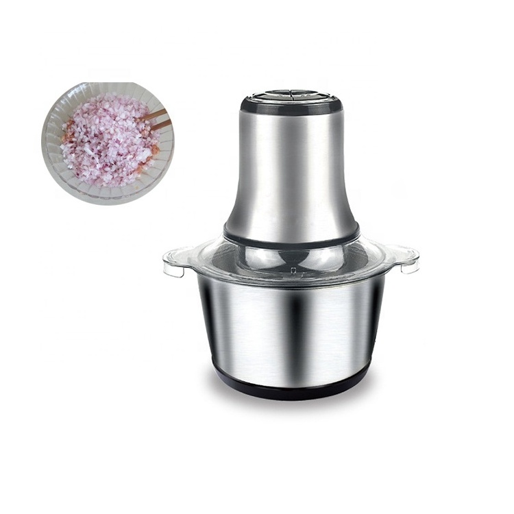 Household Small Electric Meat Grinder 2 Speeds Stainless Steel Electric Chopper Grinder Food Mincer